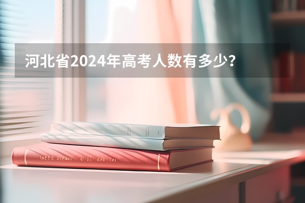 河北省2024年高考人数有多少？